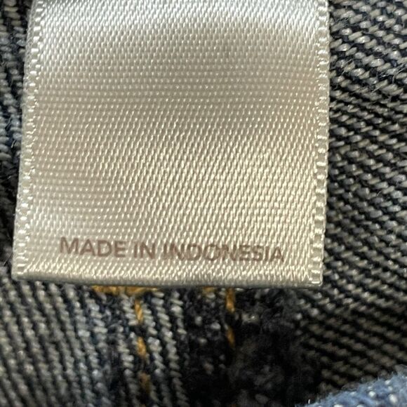 LOFT FACTORY Jeans Size 14 Blue Dark Wash ORIGINAL BOOTCUT Stretch Denim - Picture 10 of 11